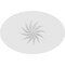Ekena Millwork Standard Dalton Spiral Rosette With Square Edge, 8"W x 5 1/4"H x 3/4"P ROSP080X053X075DAL12 - alternate 3
